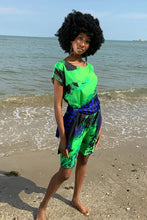 Load image into Gallery viewer, Copy of 100% Silk Shift Dress Blue Mrs Tea's Boutique and Bakery