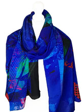 Load image into Gallery viewer, Luxurious 100% Silk Scarf Mrs Tea's Boutique and Bakery