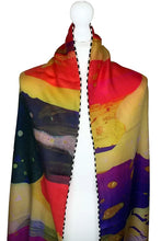 Load image into Gallery viewer, Luxurious Scarf Striped Edge Mrs Tea's Boutique and Bakery
