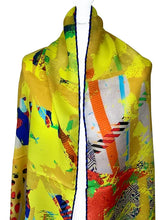 Load image into Gallery viewer, Copy of Luxurious Scarf Striped Edge Mrs Tea's Boutique and Bakery