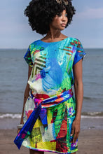 Load image into Gallery viewer, Copy of 100% Silk Shift Dress Green Mrs Tea's Boutique and Bakery