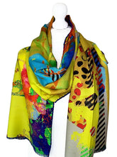 Load image into Gallery viewer, Copy of Luxurious Scarf Striped Edge Mrs Tea's Boutique and Bakery