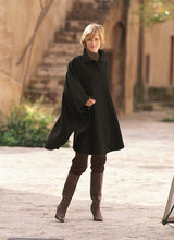 Load image into Gallery viewer, Cashmere Wool Cape With Saddle Stitching Mrs Tea's Boutique and Bakery