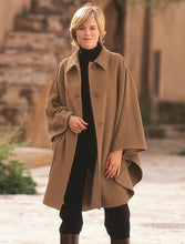 Load image into Gallery viewer, Cashmere Wool Cape With Saddle Stitching Mrs Tea's Boutique and Bakery