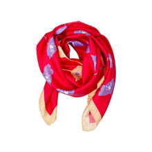 Load image into Gallery viewer, Copy of SWAMP ROSE SCARF IN SCARLET, PINK AND BLACK Mrs Tea's Boutique and Bakery