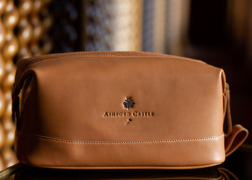 Leather Ashford Castle  Wash Bag Mrs Tea's Boutique and Bakery