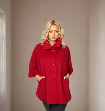 Load image into Gallery viewer, Hip length Cape with Collar and Pockets | Jimmy Hourihan