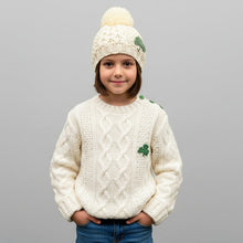 Load image into Gallery viewer, Shamrock Kids Wool Jumper| Patrick Francis Mrs Tea's