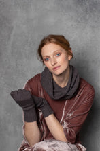 Load image into Gallery viewer, Copy of High Neck Cashmere Poncho- Black Mrs Tea's Boutique and Bakery