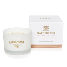 Load image into Gallery viewer, Rathbornes | Dublin Tea Rose, Oud & Patchouli Scented Candle Mrs Tea's Boutique and Bakery
