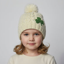 Load image into Gallery viewer, Shamrock Kids Aran Wool Hat | Patrick Francis Mrs Tea's