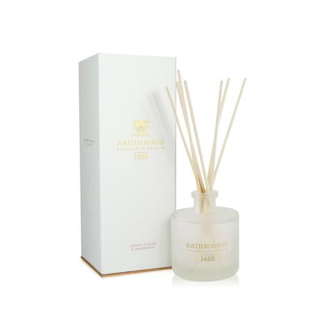RATHBORNES - CEDAR, CLOVES & AMBERGRIS SCENTED REED DIFFUSER/REFILL Mrs Tea's Boutique and Bakery