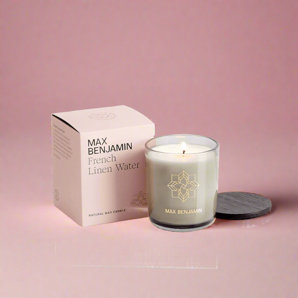 Max Benjamin - French Linen Water Luxury Natural Candle Max Benjamin