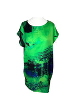 Load image into Gallery viewer, 100% Silk Shift Dress Blue Mrs Tea&#39;s Boutique and Bakery
