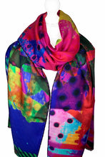 Load image into Gallery viewer, Luxurious Scarf Striped Edge Mrs Tea&#39;s Boutique and Bakery
