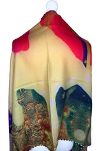 Load image into Gallery viewer, Luxurious Scarf Striped Edge Mrs Tea&#39;s Boutique and Bakery
