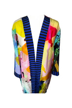 Load image into Gallery viewer, 100% Silk Short Kimono Yellow Mrs Tea&#39;s Boutique and Bakery
