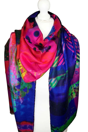 Copy of Luxurious Scarf Striped Edge Mrs Tea's Boutique and Bakery