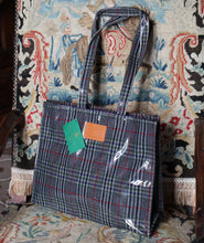 Load image into Gallery viewer, Ashford Castle Tartan Shoulder Vinyl Bag
