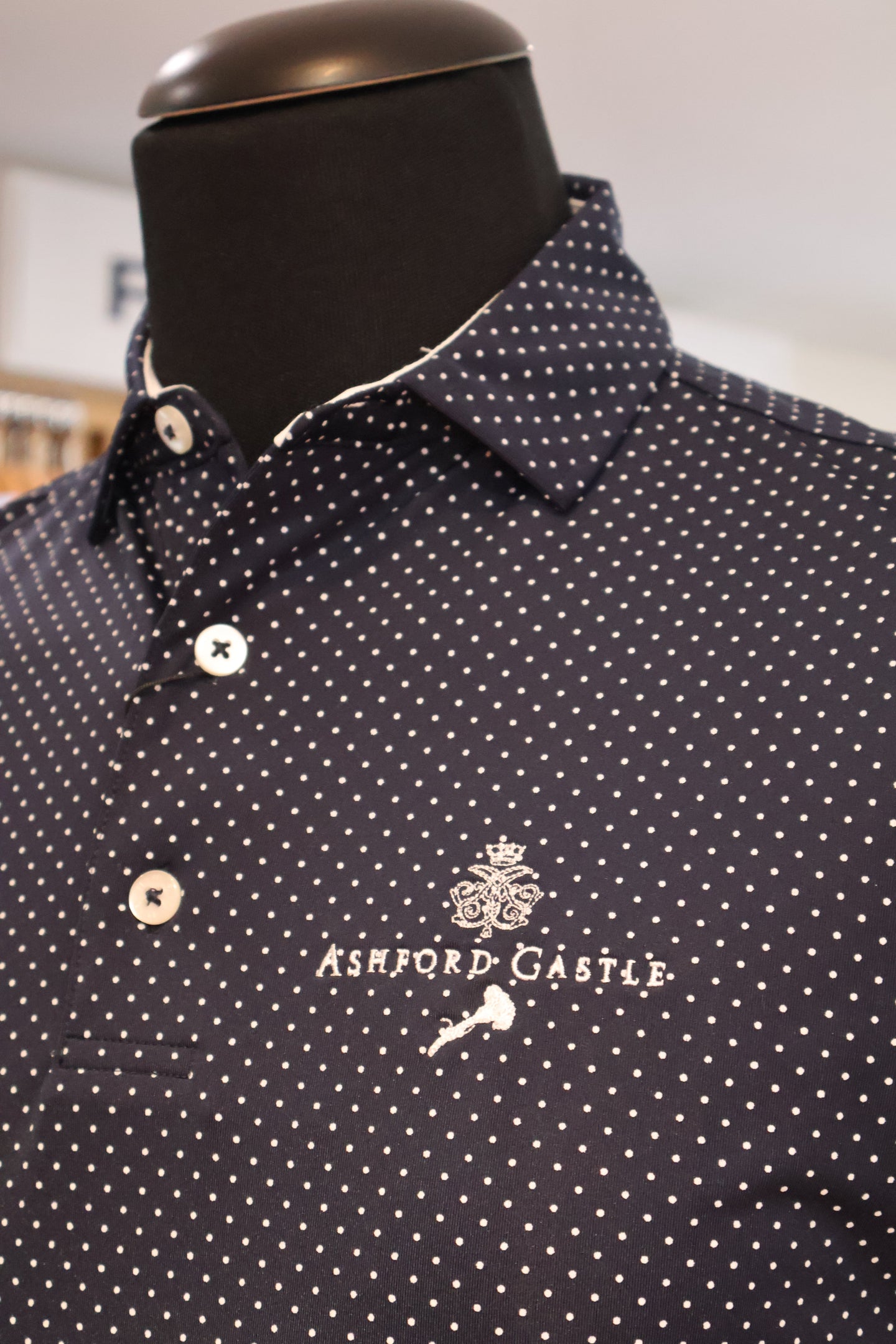 Solid with Primrose Trim Golf Shirt | FootJoy Mrs Tea's Boutique and Bakery