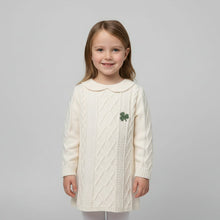 Load image into Gallery viewer, Shamrock Kids Aran Dress | Patrick Francis Mrs Tea's
