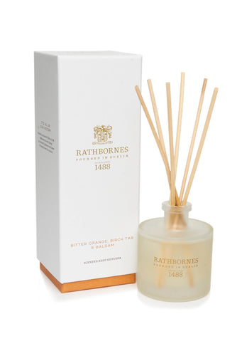 Rathbornes | Bitter Orange, Birch Tar & Balsam Scented Reed Diffuser Mrs Tea's Boutique and Bakery