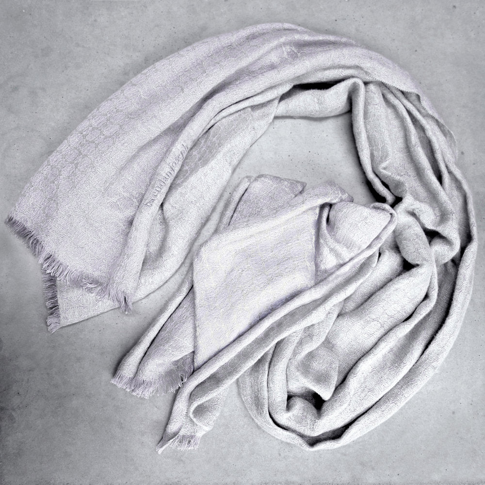 Shawl Linen and Silk - Silver Shore