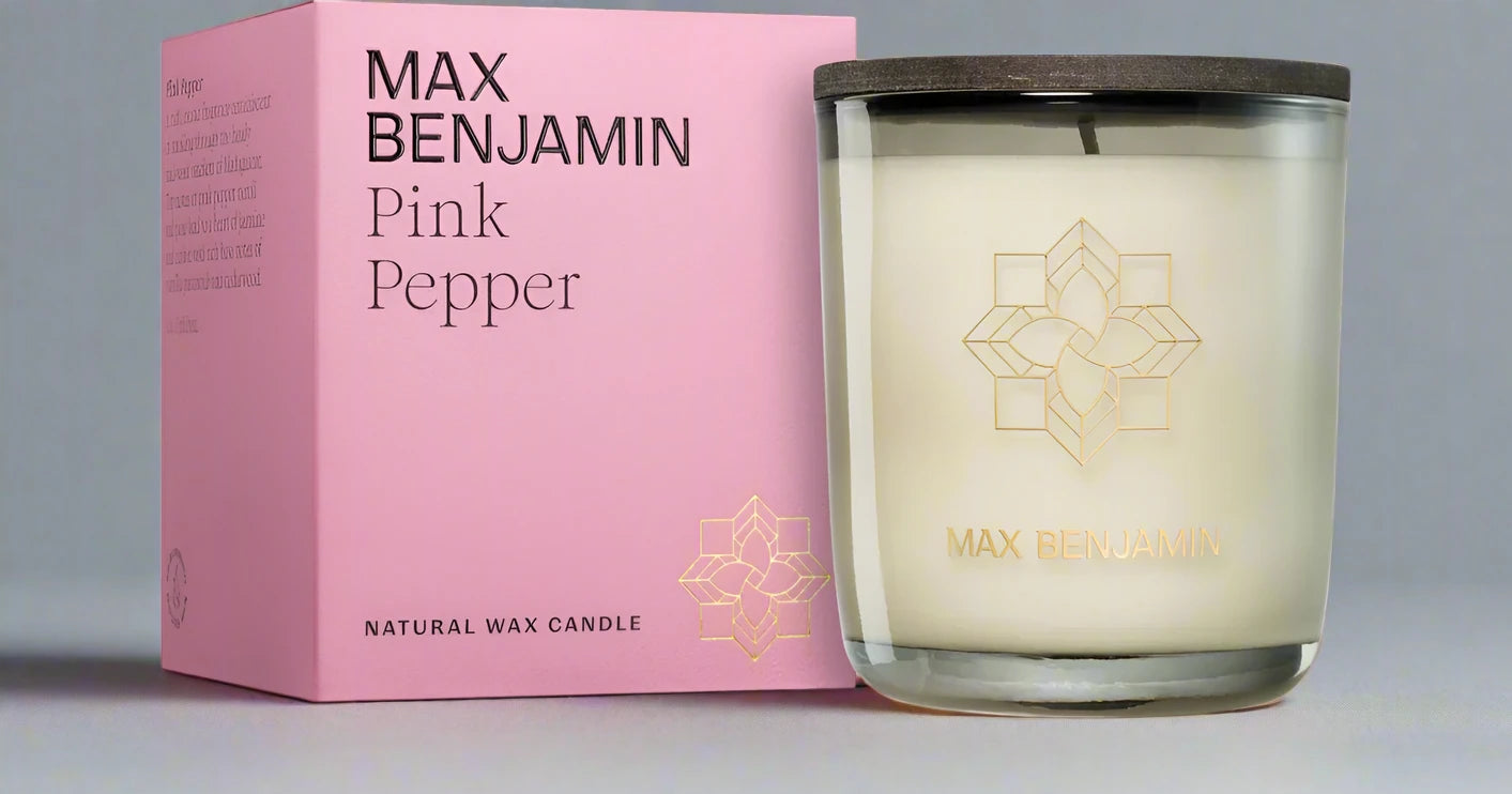 Max Benjamin - Pink Pepper Luxury Natural Candle Max Benjamin