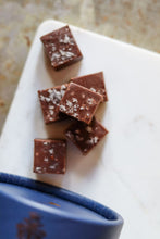 Load image into Gallery viewer, Salted Dark Chocolate Fudge Mrs Tea&#39;s Boutique and Bakery
