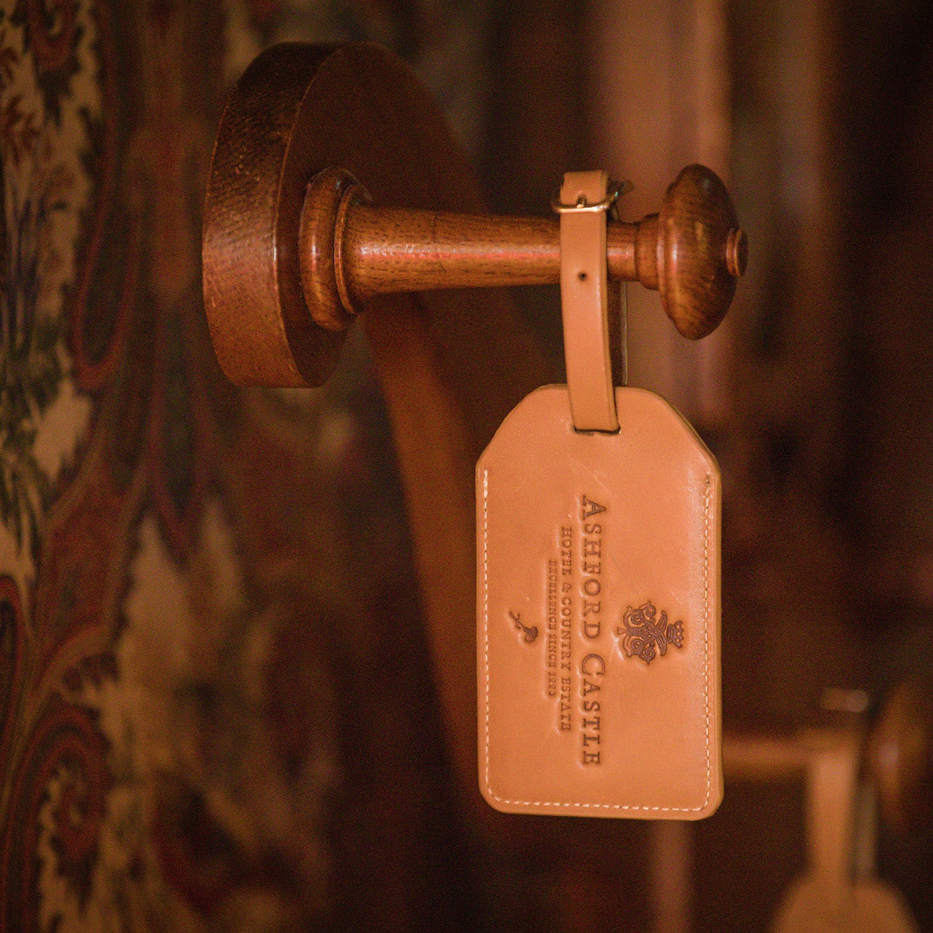 Ashford Castle Leather Luggage Tag Ashford Castle Boutique