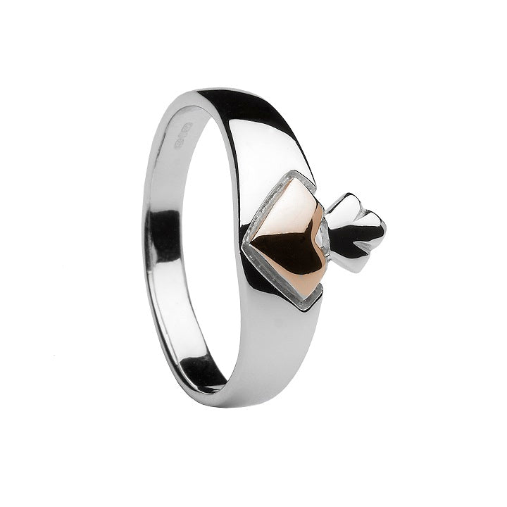 House Of Lor - CLADDAGH Ring in Sterling Silver & Rose gold Ashford Castle Boutique