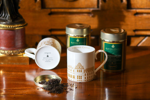 A Selection of Ashford Castle Teas with 2 Ashford Limited Edition Mugs Mrs Teas Boutique